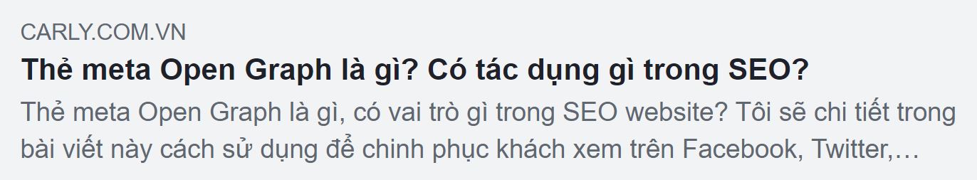 Thẻ meta Đồ thị mở là gì? Nó có tác dụng gì trong SEO?